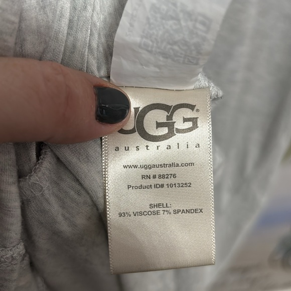 Ugg light gray heathered viscose spandex robe oversized XS/S - Picture 7 of 11